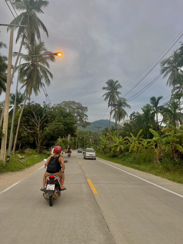 Thailand mopeds 
Beautiful Thailand scenic roads